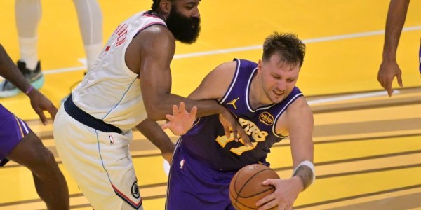 东契奇畅快40+统治洛城德比 哈登遭BIG3围殴落寞至极